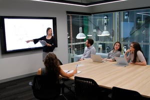 Engineers meeting in ARRB's Fisherman's Bend headquarters