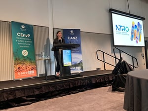 NTRO's Georgia O'Connor at 2023 ANET Conference in Christchurch. New Zealand