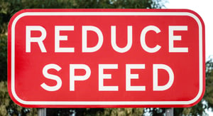 Reduce Speed Sign NSW