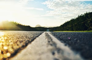 A sealed local road in Australia - local government manages most of Australia's roads